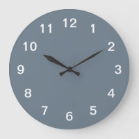 Cool Grey Minimalist Acrylic Wall Clock