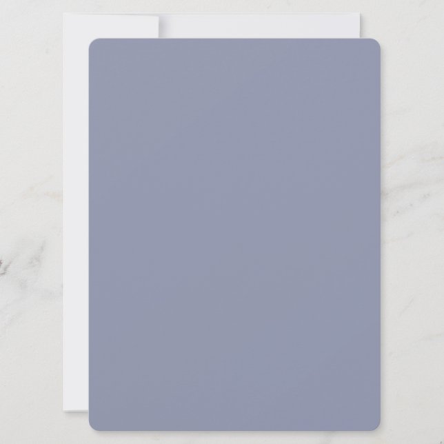 Cool Grey Rounded Invitation (Front)