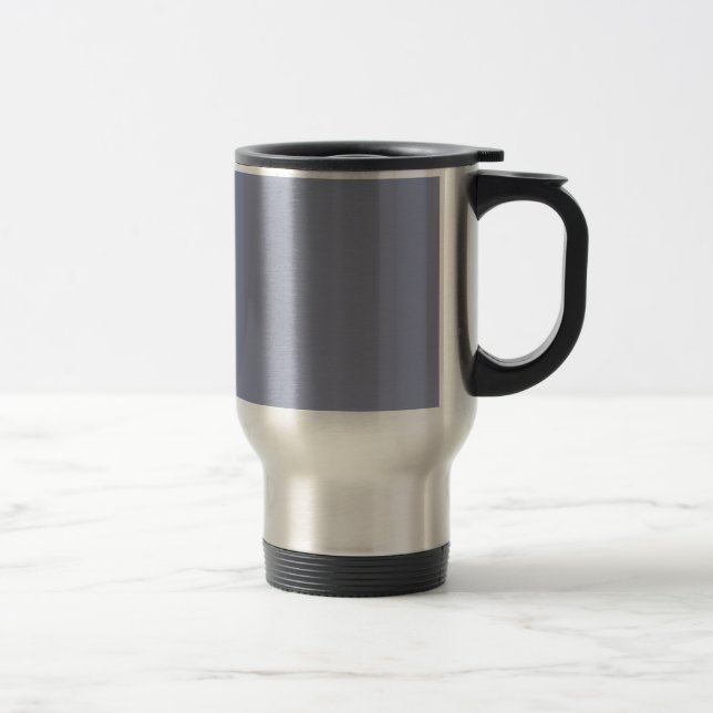 Cool Grey Stainless Steel Travel Mug (Right)