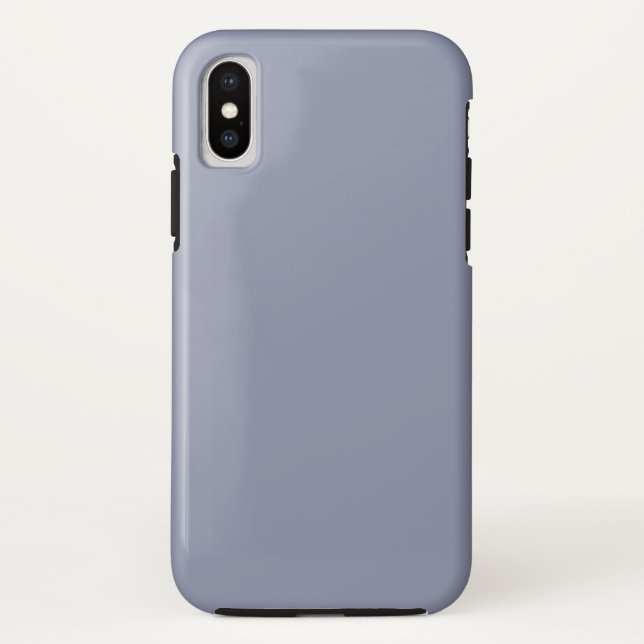 Cool Grey Tough iPhone XS Case (Back)