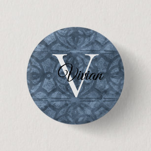 Cool Grey Watercolor 3 Cm Round Badge