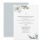 Cool Grey Watercolor Florals Twins Baptism