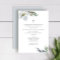 Cool Grey Watercolor Florals Twins Baptism
