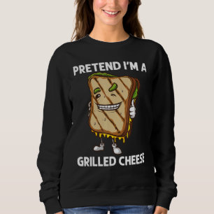 Cool Grilled Cheese Art For Men Women Sandwich Bre Sweatshirt