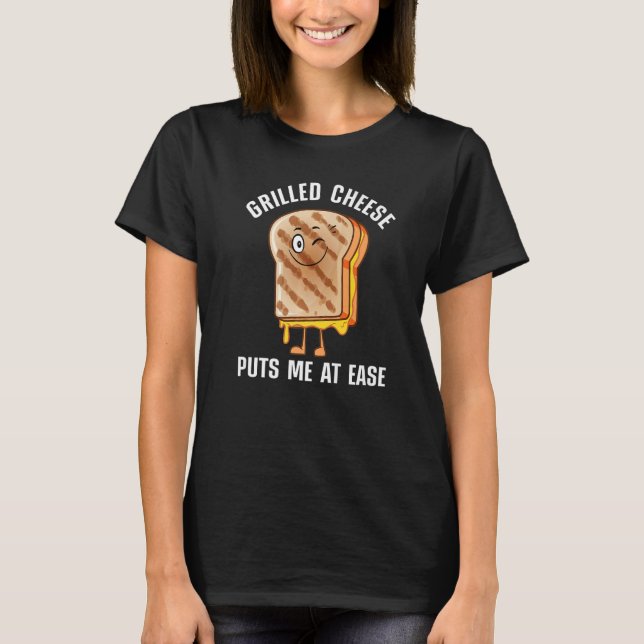Cool Grilled Cheese For Men Women Kids Grilled Che T-Shirt (Front)