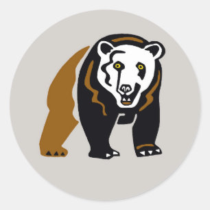 Cool Grizzly BEAR - Animal lover - Wildlife Classic Round Sticker