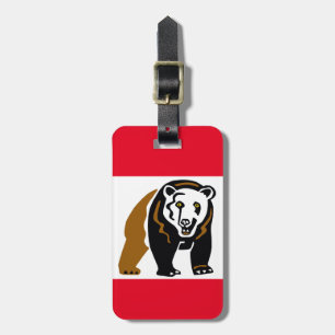  Cool Grizzly bear -Endangered animal - Nature Red Luggage Tag