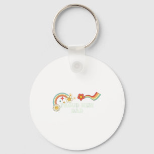 Cool Groovy Quote Proud New Dad Saying Art Key Ring