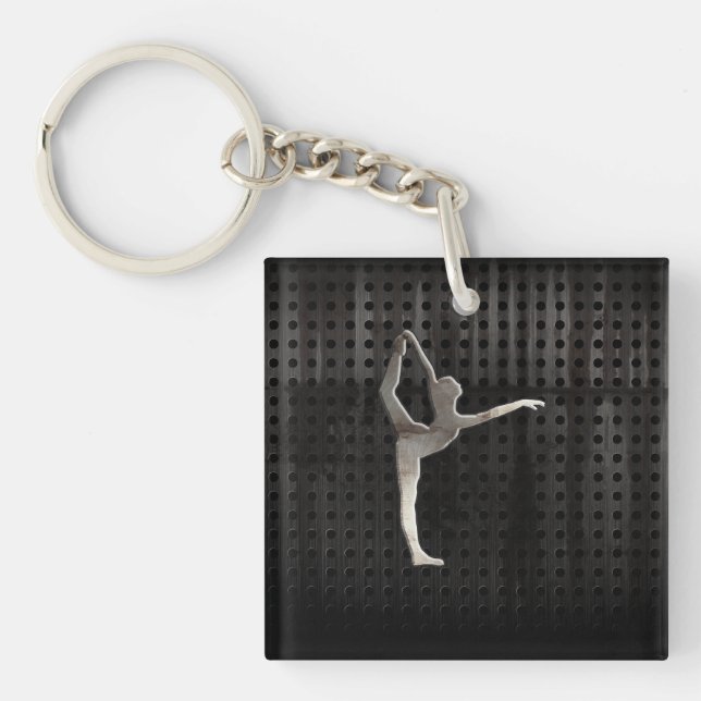 Cool Grunge Ballet Key Ring (Front)
