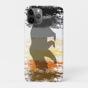 Cool Grunge Bear Shadow Gay Bear Pride iPhone 11 Pro Case