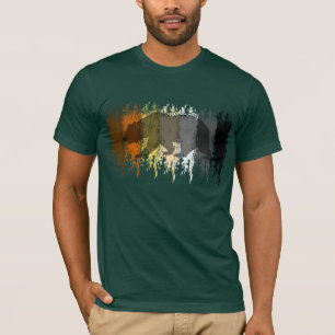 Cool Grunge Bear Shadow Gay Bear Pride T-Shirt