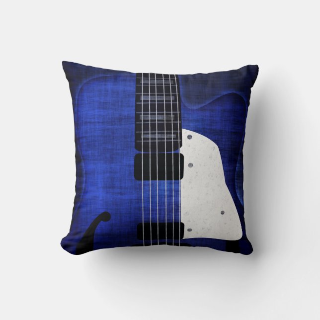 Cool Grunge Electric Guitar Pillow (Front)