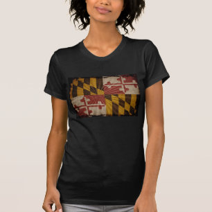Cool Grunge Maryland Flag T-Shirt
