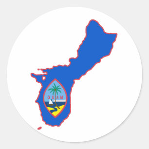 Cool Guam Classic Round Sticker