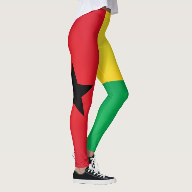 Cool Guinea Bissau Flag Fashion Leggings (Right)