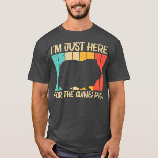 Cool Guinea Pig Design For Men Women Cavy Pet Rode T-Shirt