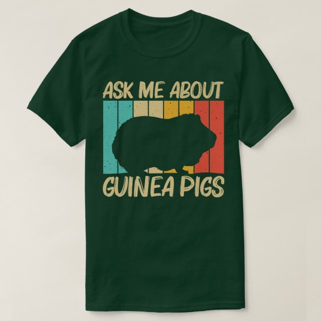Cool Guinea Pig Design For Men Women Cavy Pet Rode T-Shirt (Design Front)