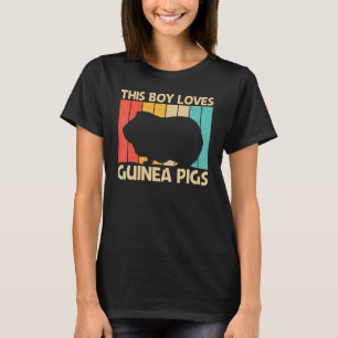 Cool Guinea Pig For Boys Kids Cavy Pet Rodent T-Shirt