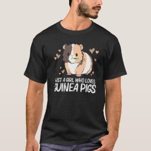 Cool Guinea Pig For Girls Kids Wheek Fluffy Cavy P T-Shirt