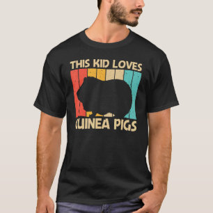 Cool Guinea Pig For Kids Boys Cavy Pet Rodent T-Shirt