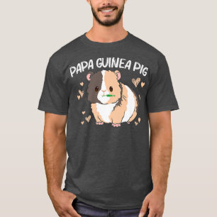 Cool Guinea Pig For Men Dad Wheek Fluffy Cavy Pet T-Shirt