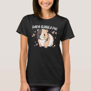 Cool Guinea Pig For Men Dad Wheek Fluffy Cavy Pet T-Shirt