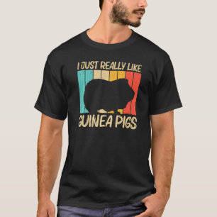 Cool Guinea Pig For Men Women Cavy Pet Rodent T-Shirt