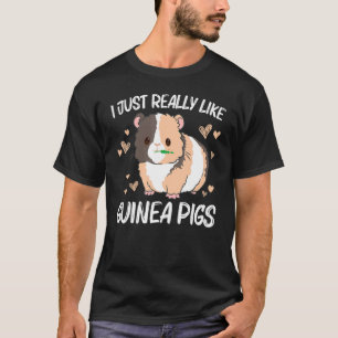 Cool Guinea Pig For Men Women Wheek Fluffy Cavy Pe T-Shirt
