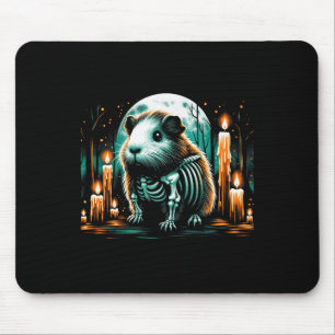 Cool Guinea Pig Skeleton Halloween Christmas Birth Mouse Pad