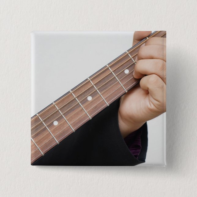 Cool Guitar 15 Cm Square Badge (Front)