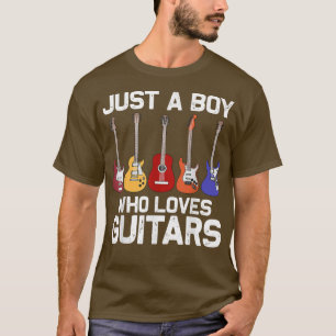 Cool Guitar For Boys Kids Guitar Player Electric G T-Shirt