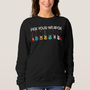 Cool Guitar For Men Women Acoustic Guitarist Band  Sweatshirt