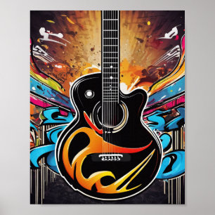 Cool Guitar Poster