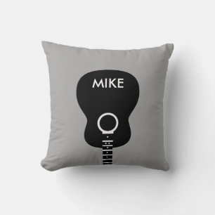 cool guitarist decor custom cushion