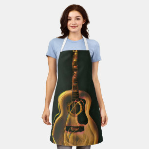 Cool guitarist gift apron