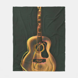 Cool guitarist gift fleece blanket