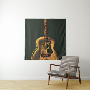 Cool guitarist gift tapestry