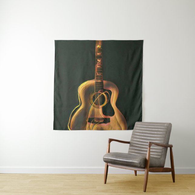 Cool guitarist gift tapestry (In Situ)