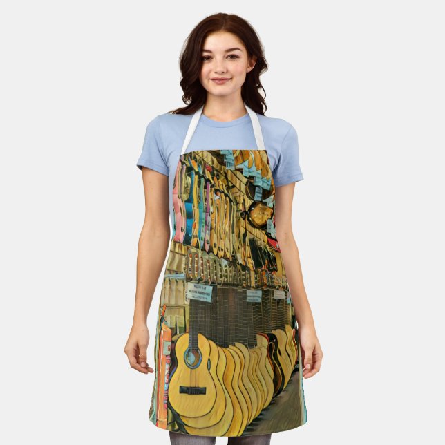 Cool guitarist gifts apron (Worn)