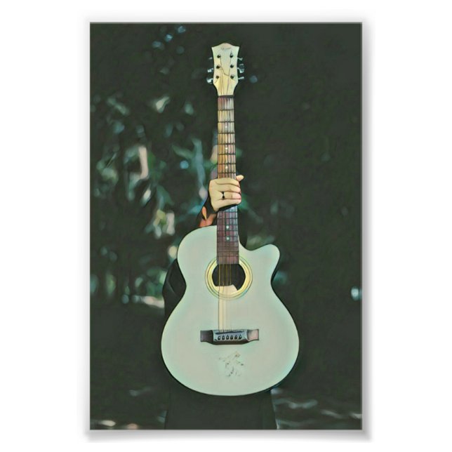 Cool guitarist gifts photo print (Front)