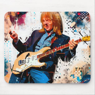 cool guitarist mouse pad