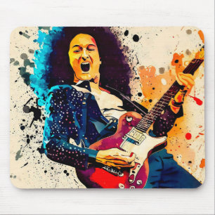 cool guitarist mouse pad