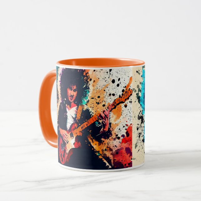 Cool guitarist rock mug (Front Left)