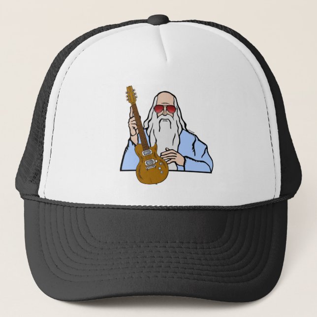 Cool Guitarist Trucker Hat (Front)
