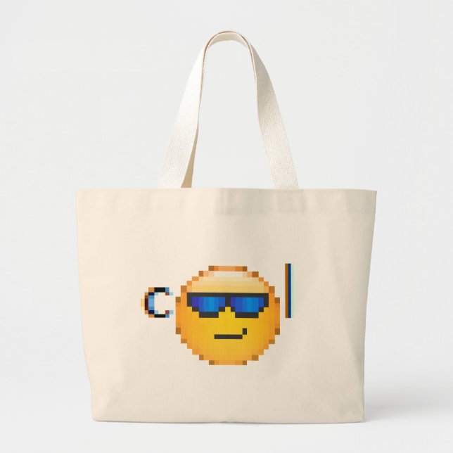 cool guy large tote bag (Front)