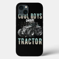 Cool Guys Driving Tractor Tractor Boy Kids Farm