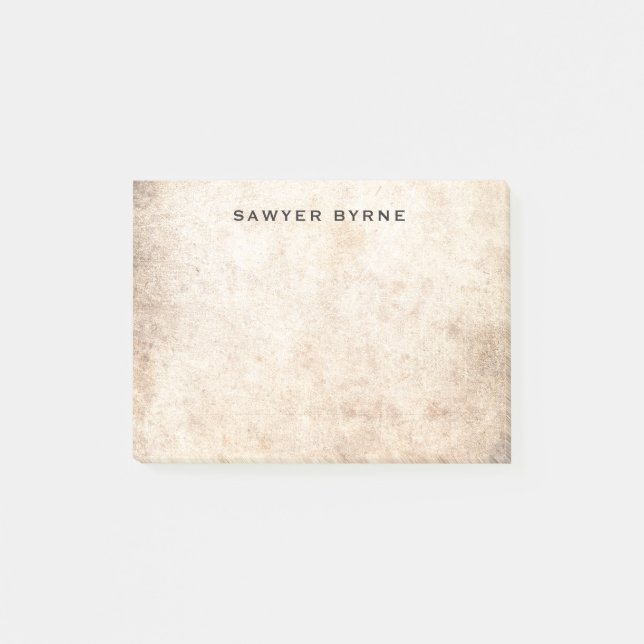 Cool Guy's Vintage Rustic Post-it Notes (Front)