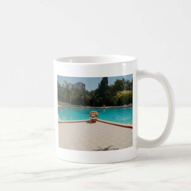 Cool Hakuna Matata Pool Side I love My Family.jpg Coffee Mug (Right)