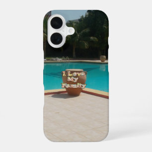 Cool Hakuna Matata Pool Side I love My Family.jpg iPhone 16 Case