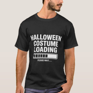 Cool Halloween Costume Loading Graphic Spooky T-Shirt
